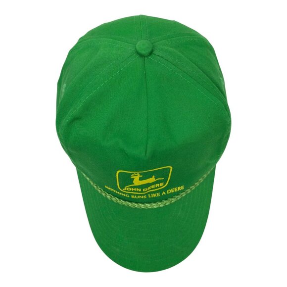 John Deere Braid Snapback Cap Trucker Baseball Hat Nothing Runs Like A Deere - Picture 6 of 14